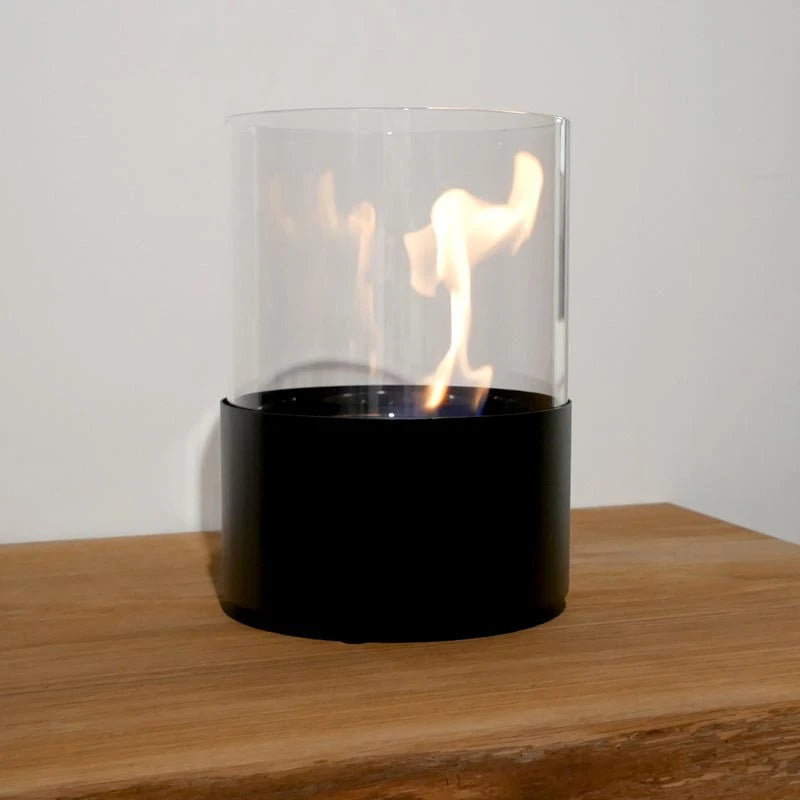 Kennington Round Tabletop Bioethanol Fireplace - Black - image 5