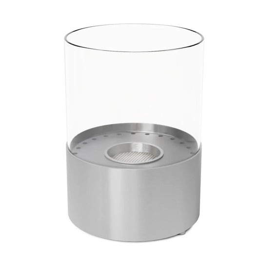Kennington Round Tabletop Bioethanol Fireplace - Steel