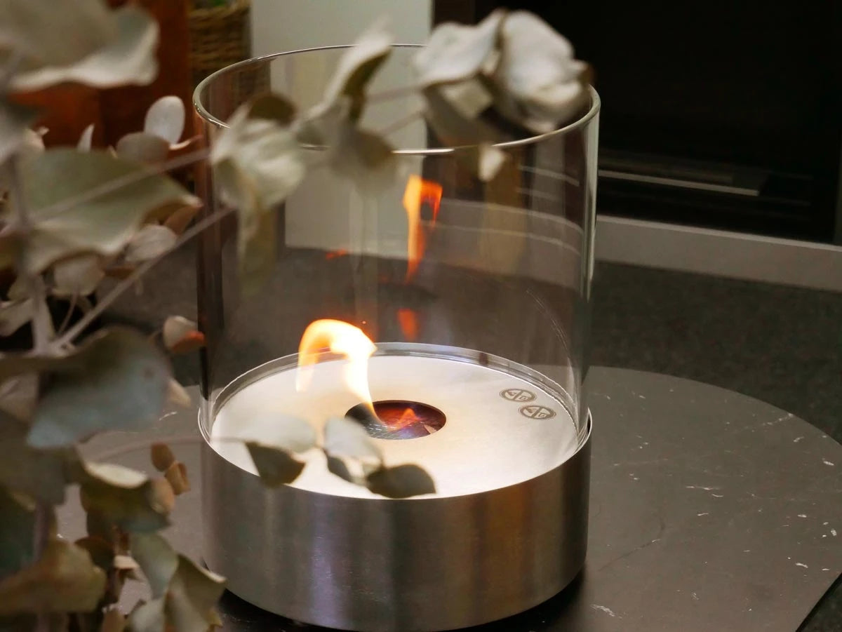 Southwark Round Tabletop Bioethanol Fireplace - Steel - image 4