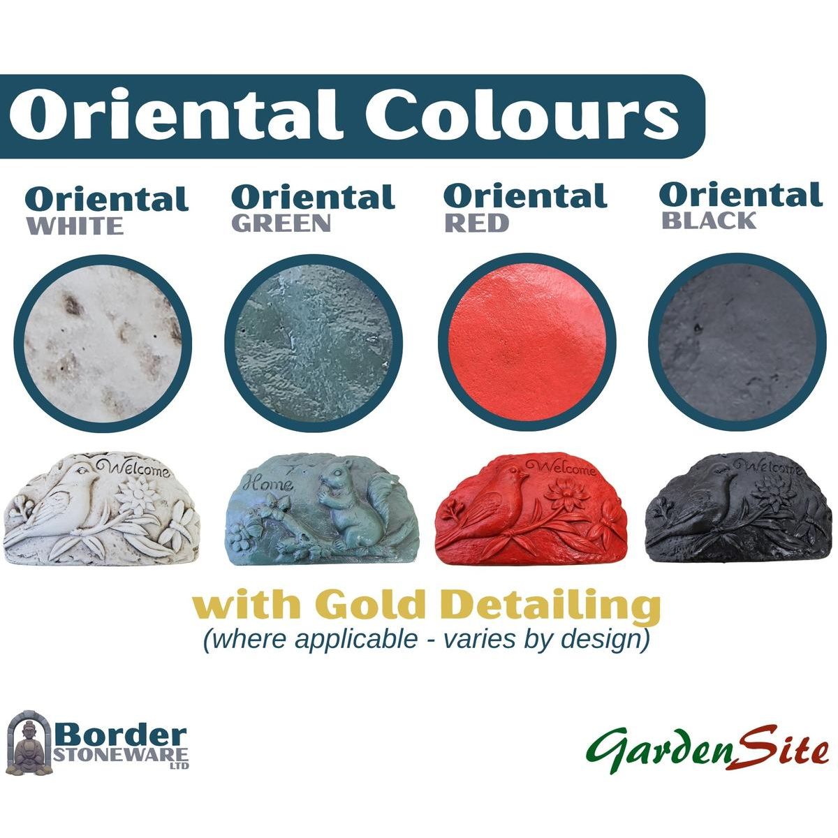 Borderstone Standing Buddha Oriental Garden Ornament