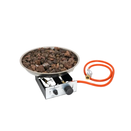 Burner Round Ø: 42,5cm – Built-In LPG Gas Burner for Fire Pit Tables