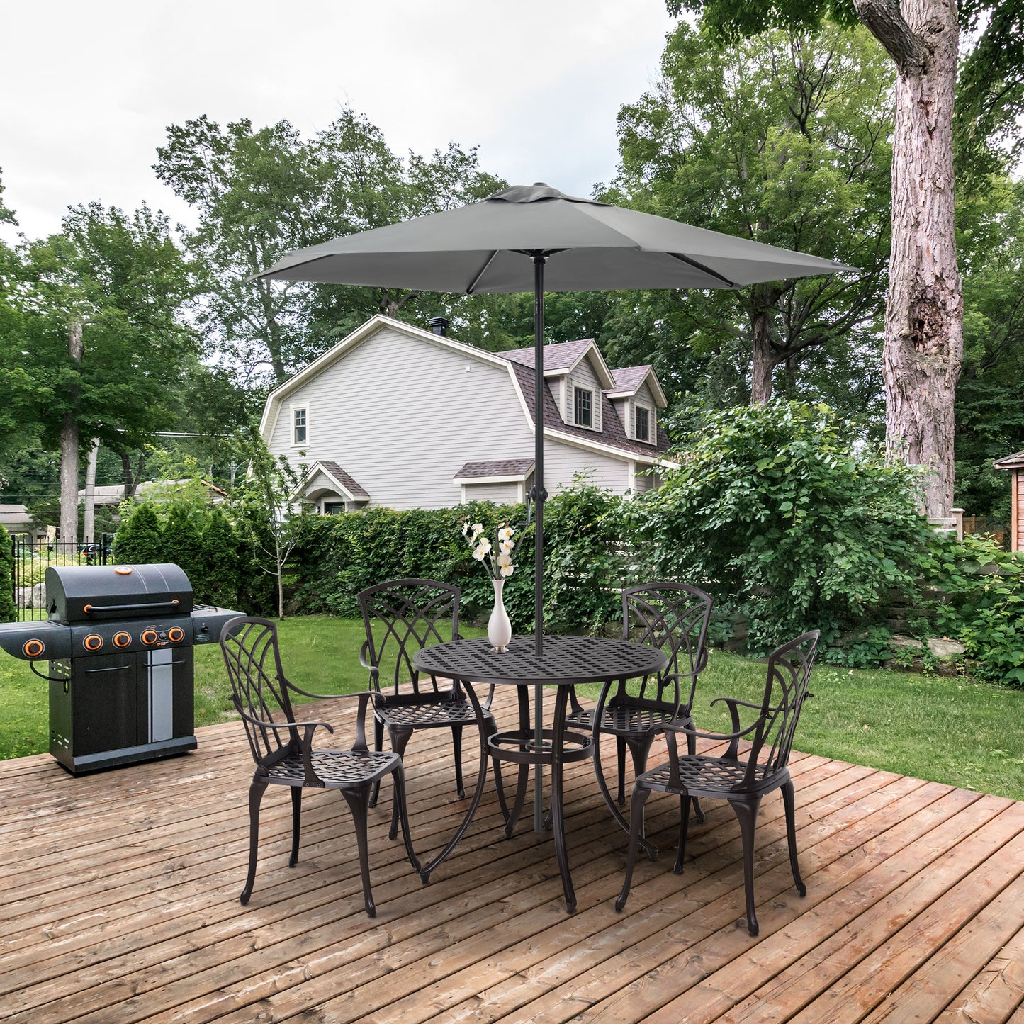 Mediterraneo 5 Piece Garden Dining Set for 4