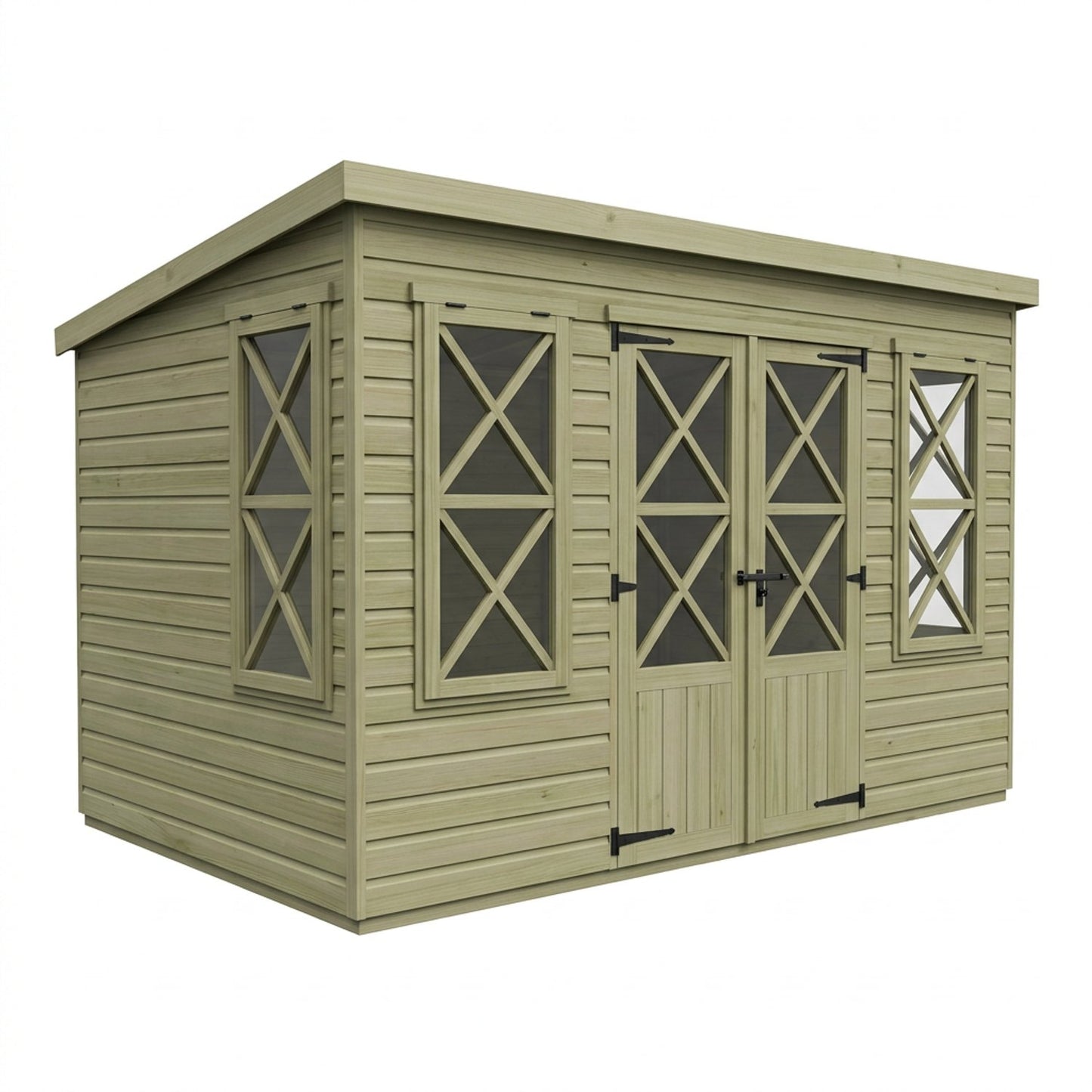 20 x 10 Pent Summer House - view 2