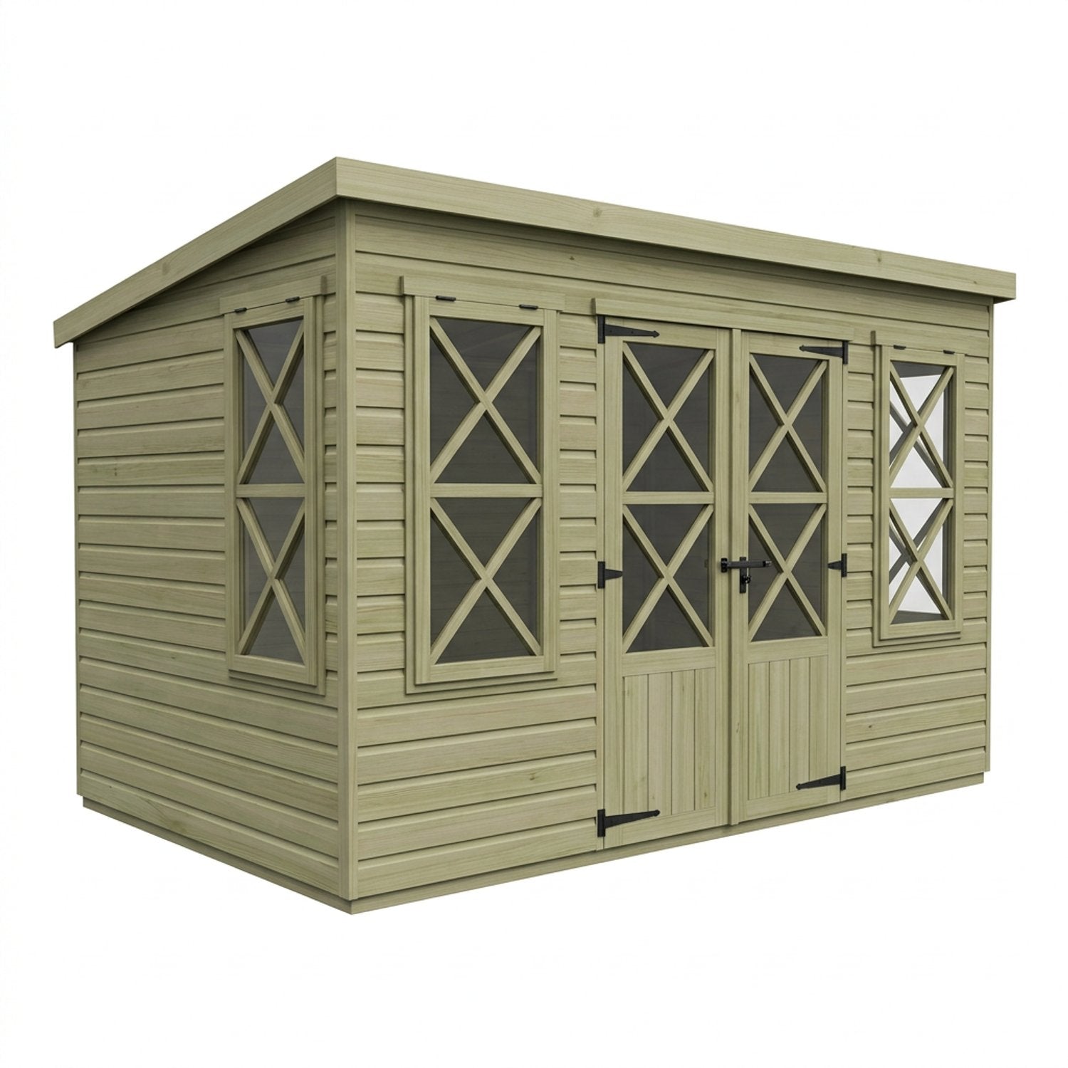 20 x 10 Pent Summer House - view 2