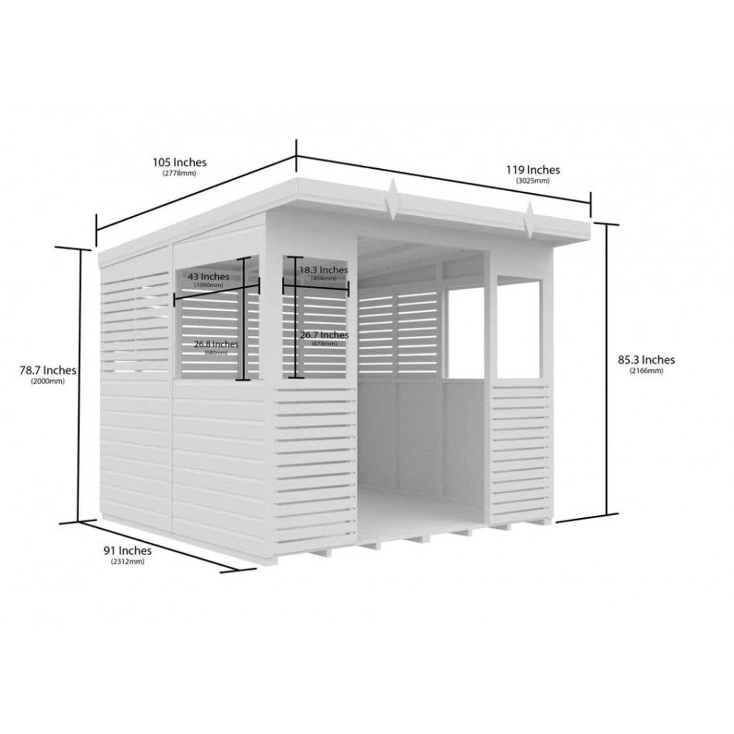 8 x 8 BBQ & Outdoor Kitchen Shelter - UK Made Timber BBQ Shed