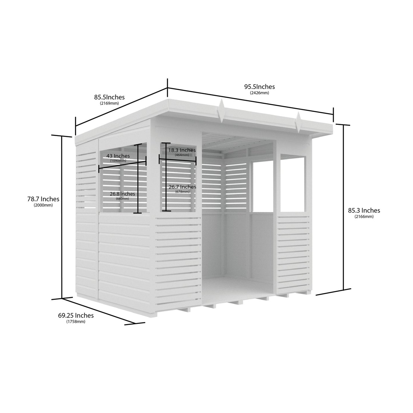 8 x 6 BBQ/Outdoor Kitchen Shelter - view 6