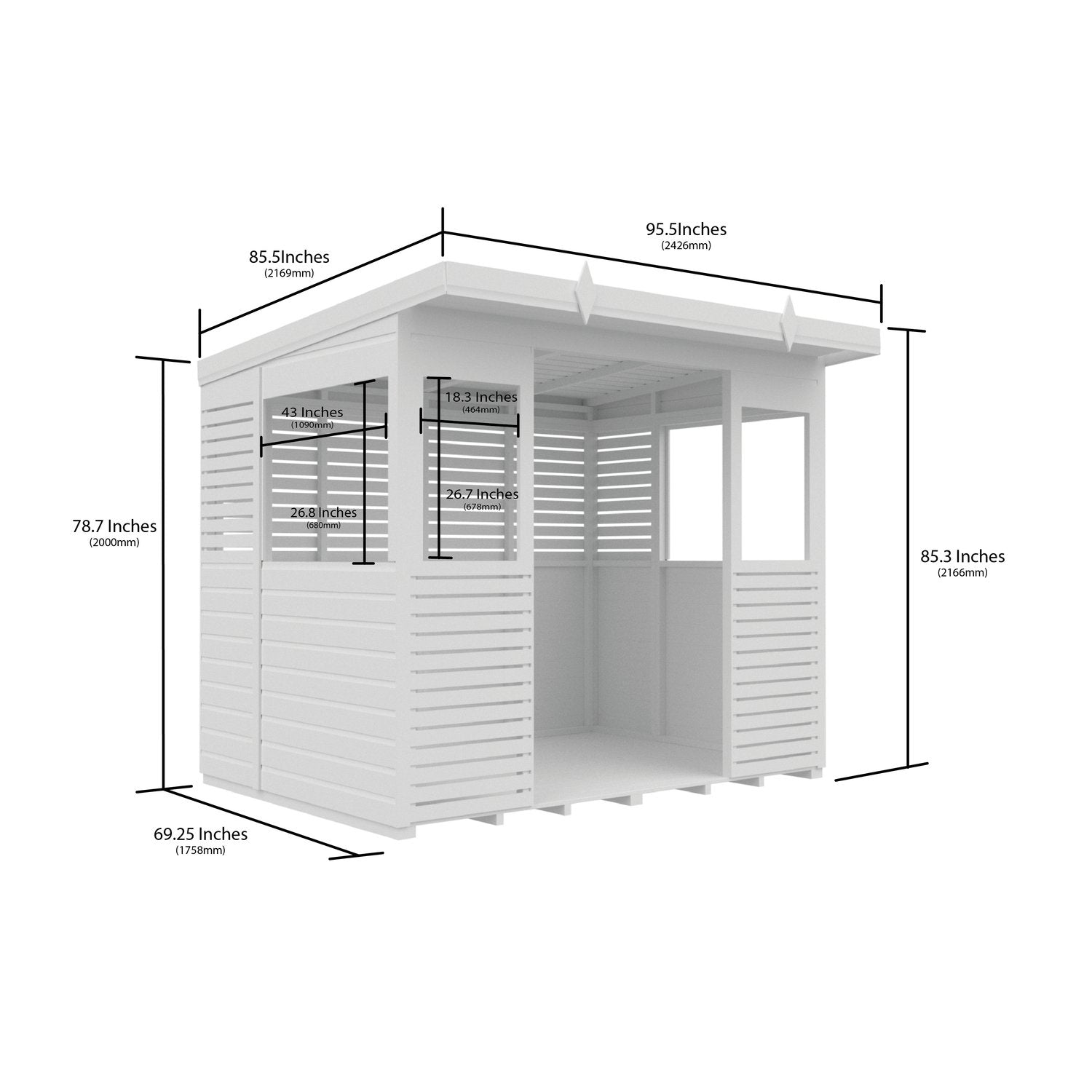 8 x 6 BBQ/Outdoor Kitchen Shelter - view 6