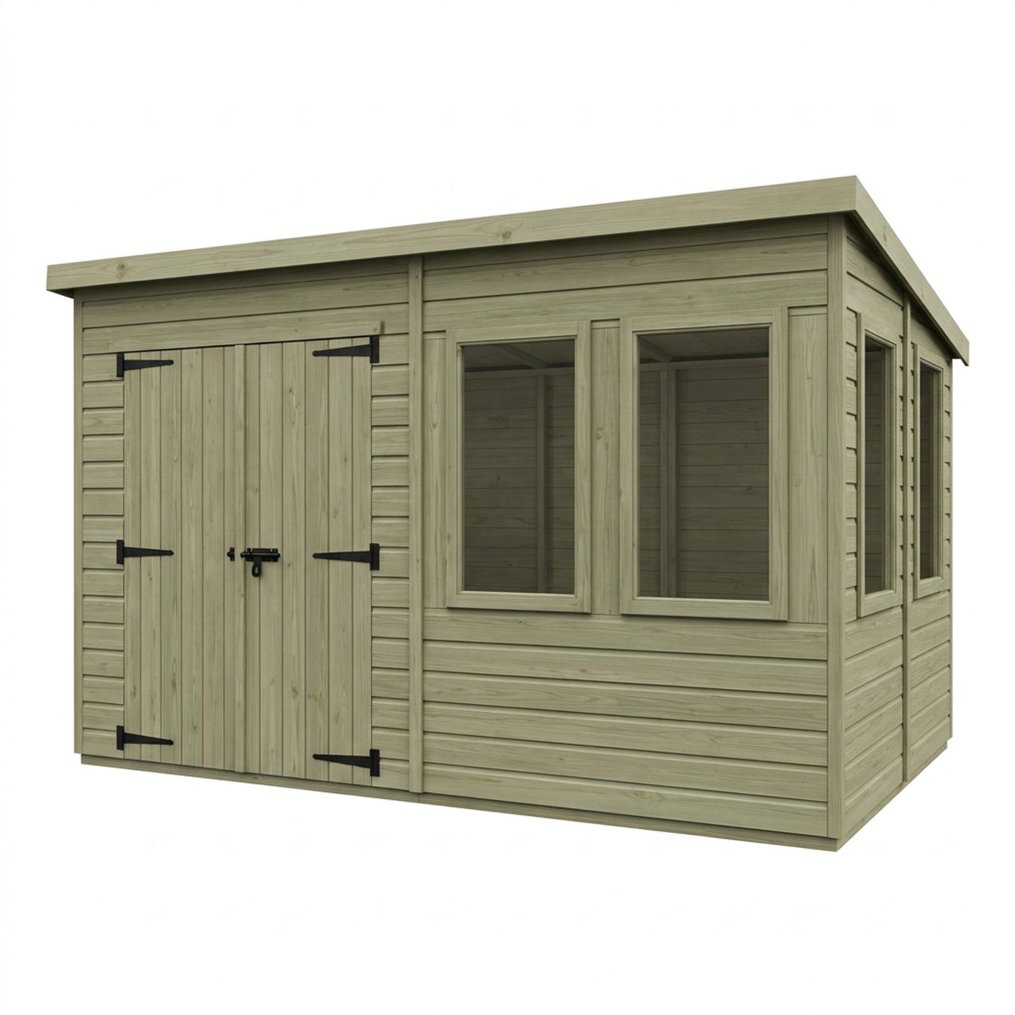 14 x 10 Pent Summerhouse - UK Made Timber Garden Building