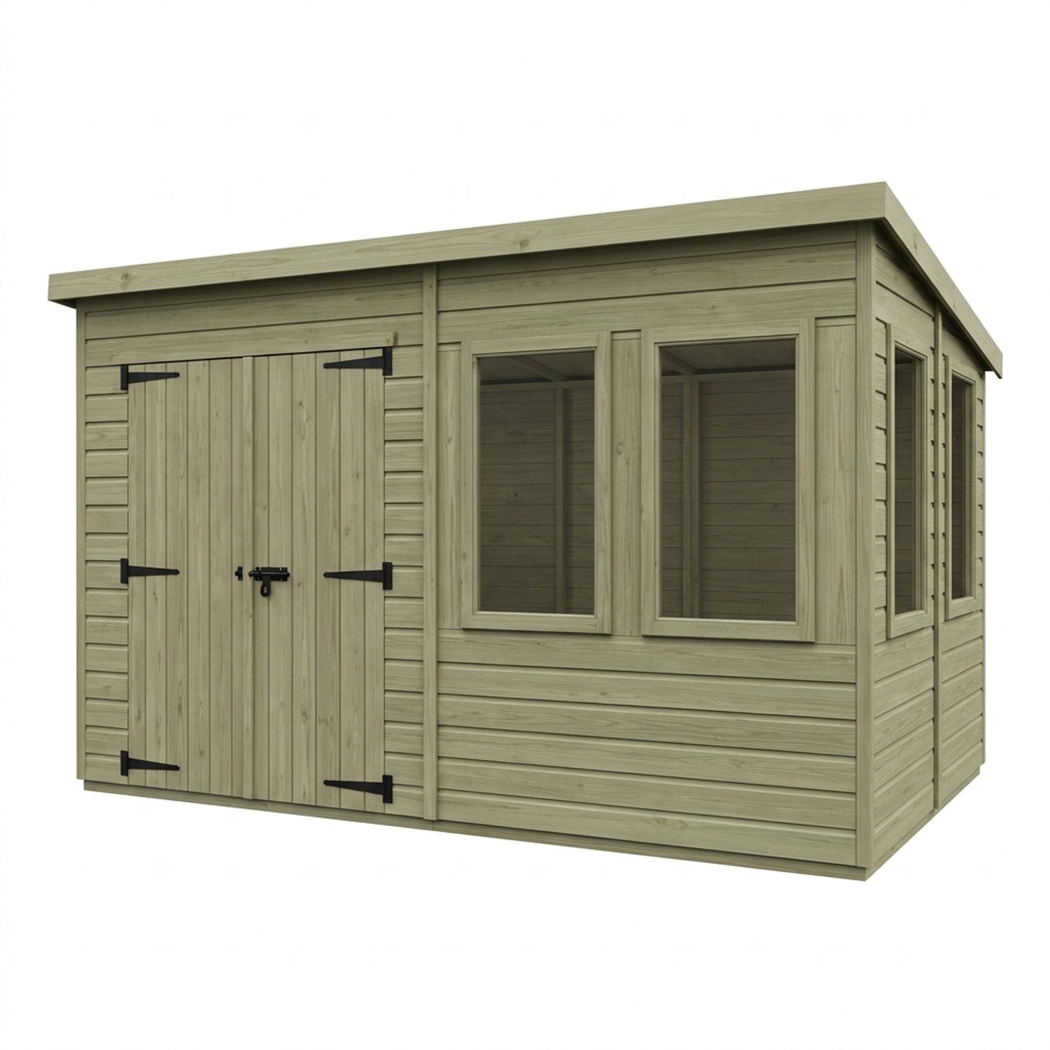 14 x 10 Pent Summerhouse - UK Made Timber Garden Building