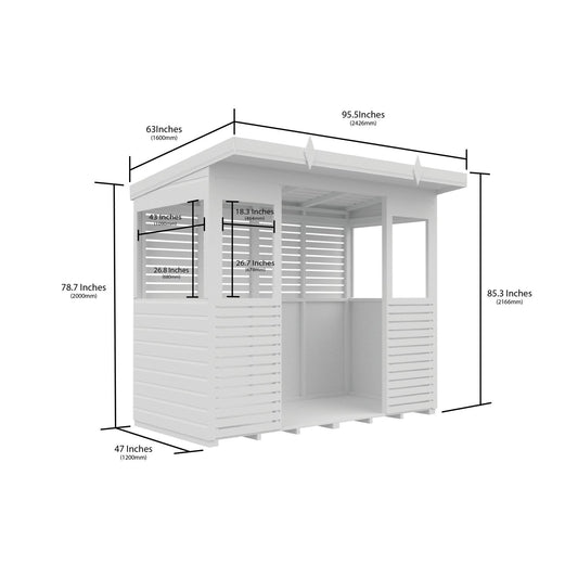 8 x 4 BBQ/Outdoor Kitchen Shelter - view 4