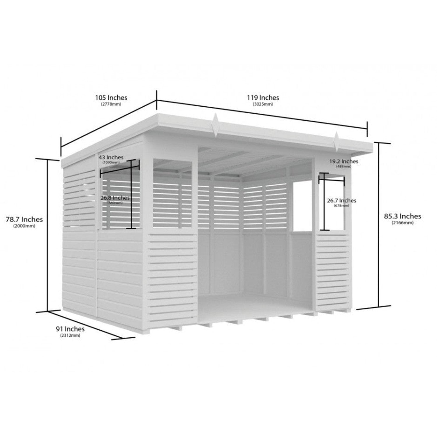 10 x 8 BBQ/Outdoor Kitchen Shelter - view 4