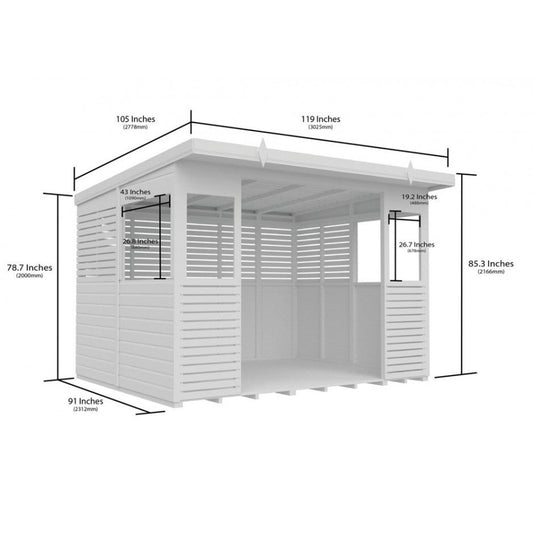 10 x 8 BBQ/Outdoor Kitchen Shelter - view 4
