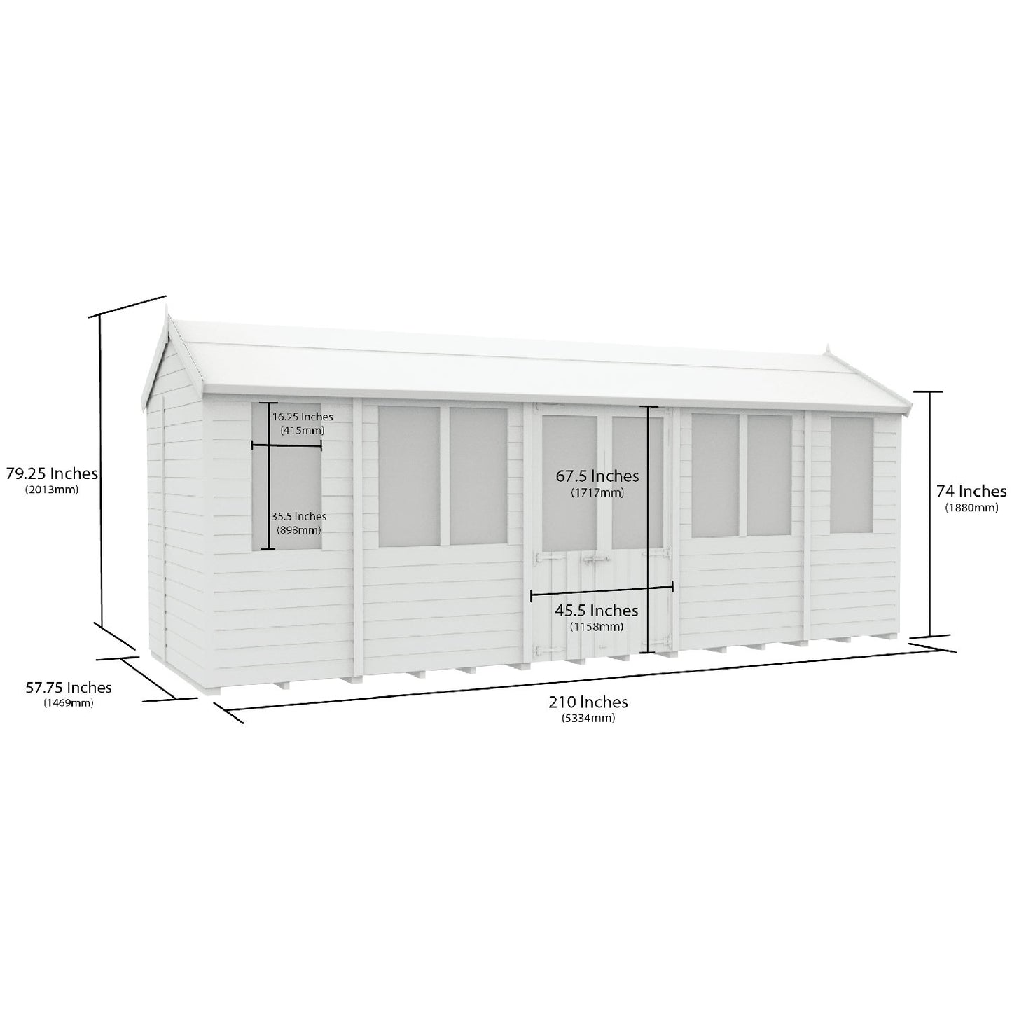 18 x 5 Apex Summer House - view 5