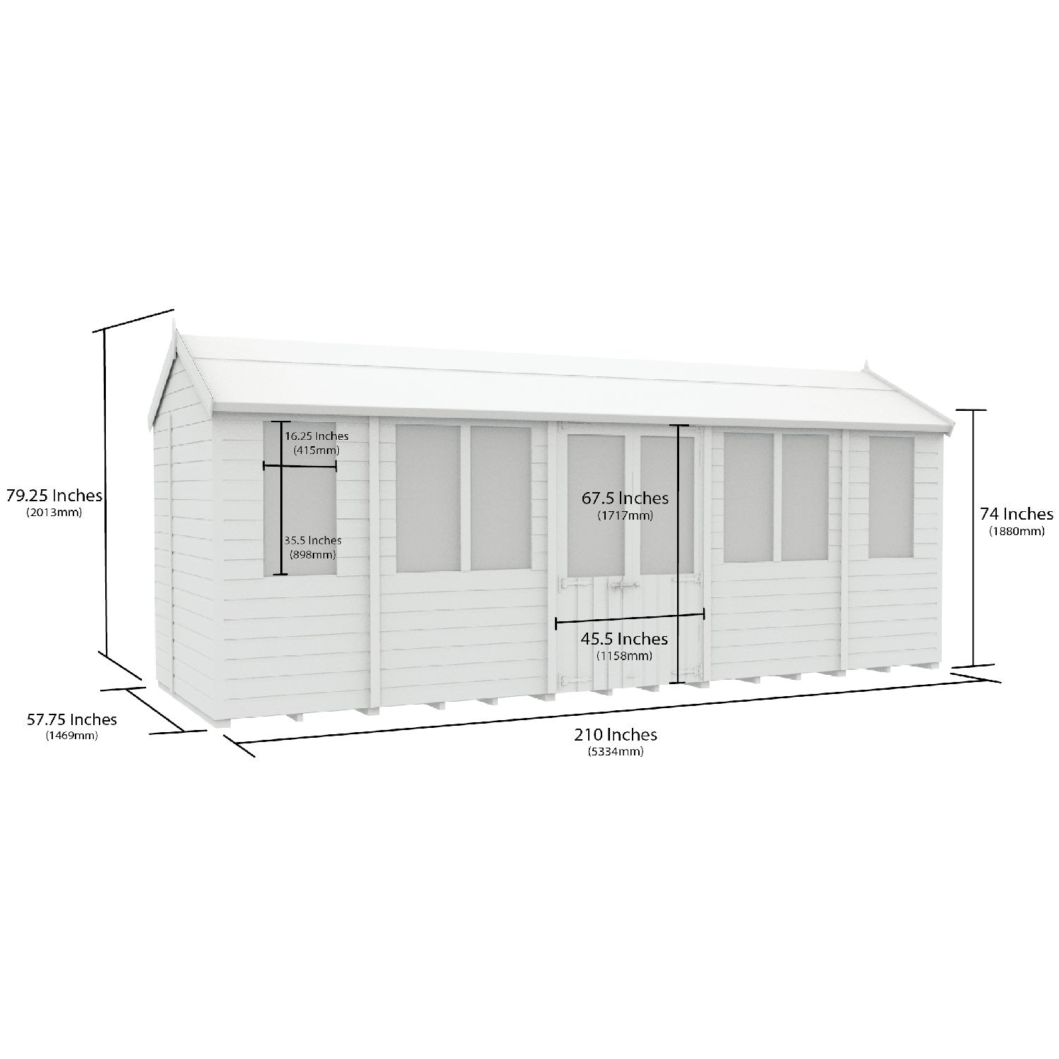 18 x 5 Apex Summer House - view 5