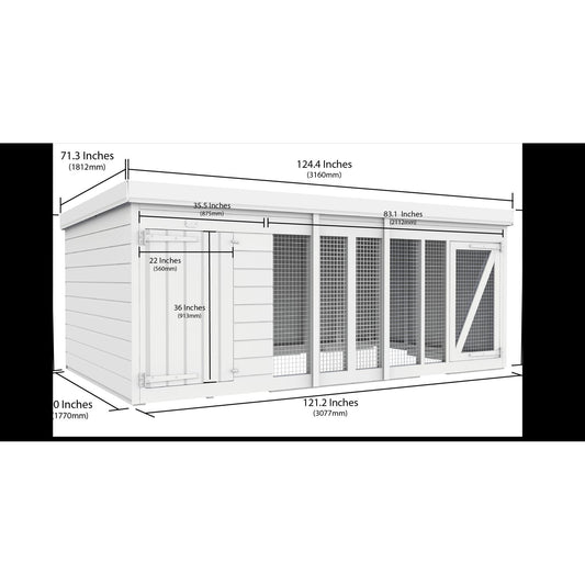 10 x 6 Dog Kennel And Run - view 3