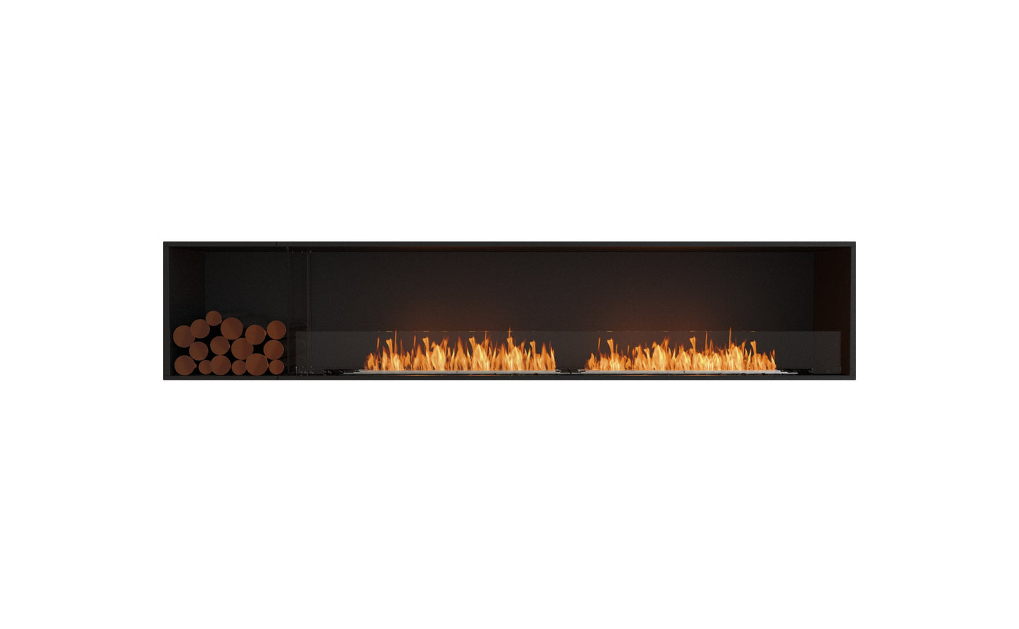 EcoSmart Fire Flex Single Sided Fireplaces With Decorative Log Boxes Multiple Sizes To 0 57m To 4 2m