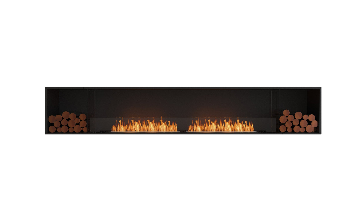 EcoSmart Fire Flex Single Sided Fireplaces With Decorative Log Boxes Multiple Sizes To 0 57m To 4 2m
