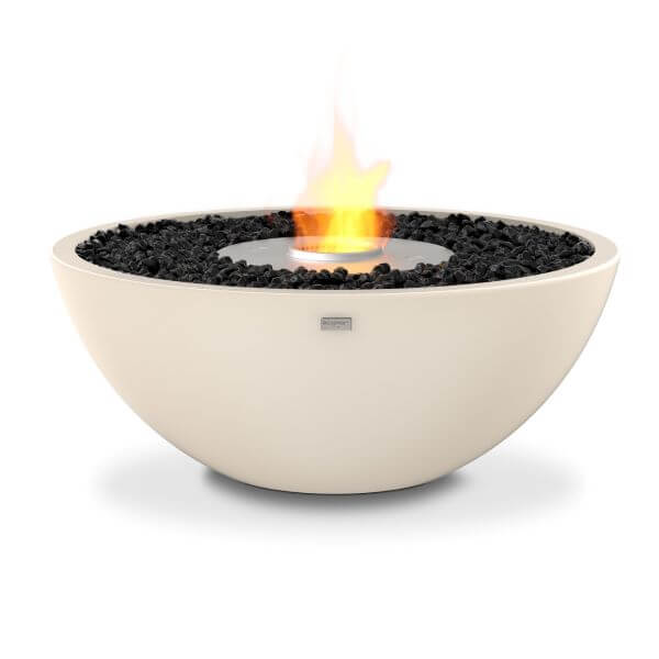 EcoSmart Fire Mix 850 Fire Pit Bone Stainless Steel Burner