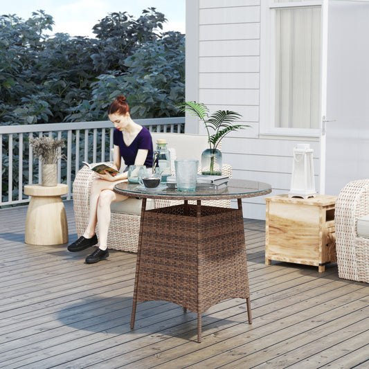 Sorrento Wicker Garden Rattan Table