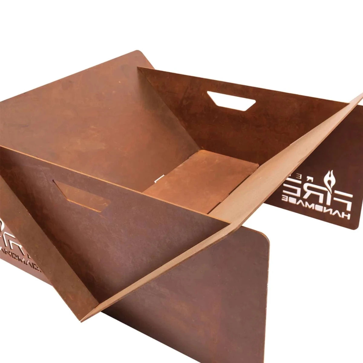 V-Shaped Fire Bowl - Rust - Outdoor Fire Pit - image 3