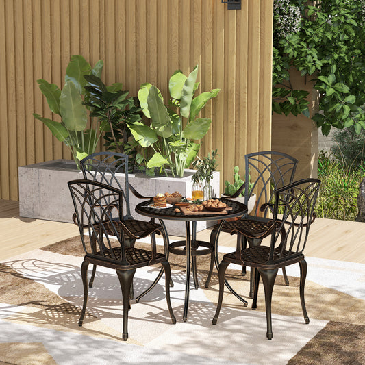 Mediterraneo 5 Piece Garden Dining Set for 4