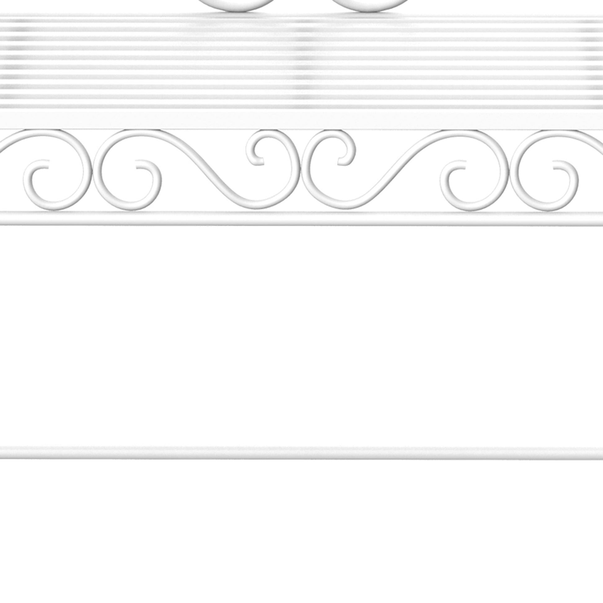 Outsunny Heavy-Duty Garden Bench-White
