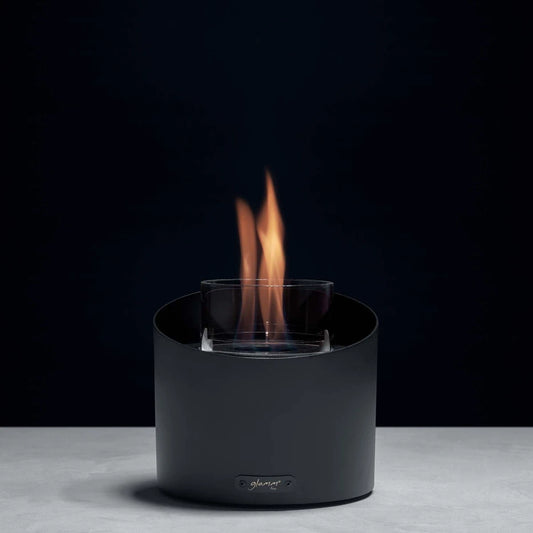 Contour Table Fireplace - Black