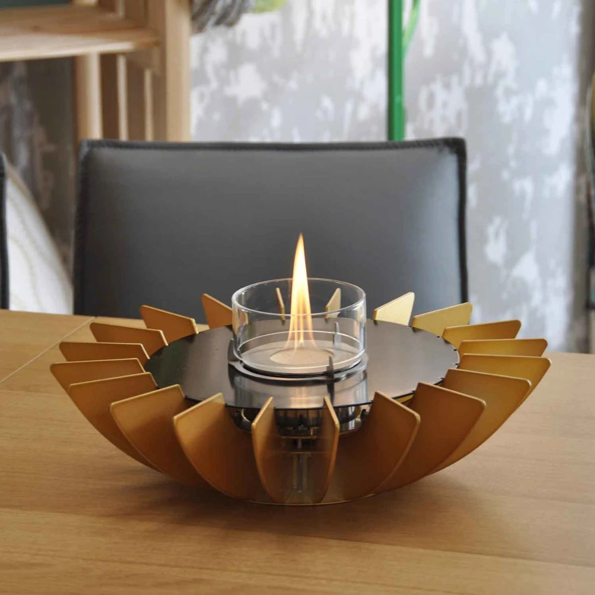 Cosmo Table Fireplace - Golden - image 2