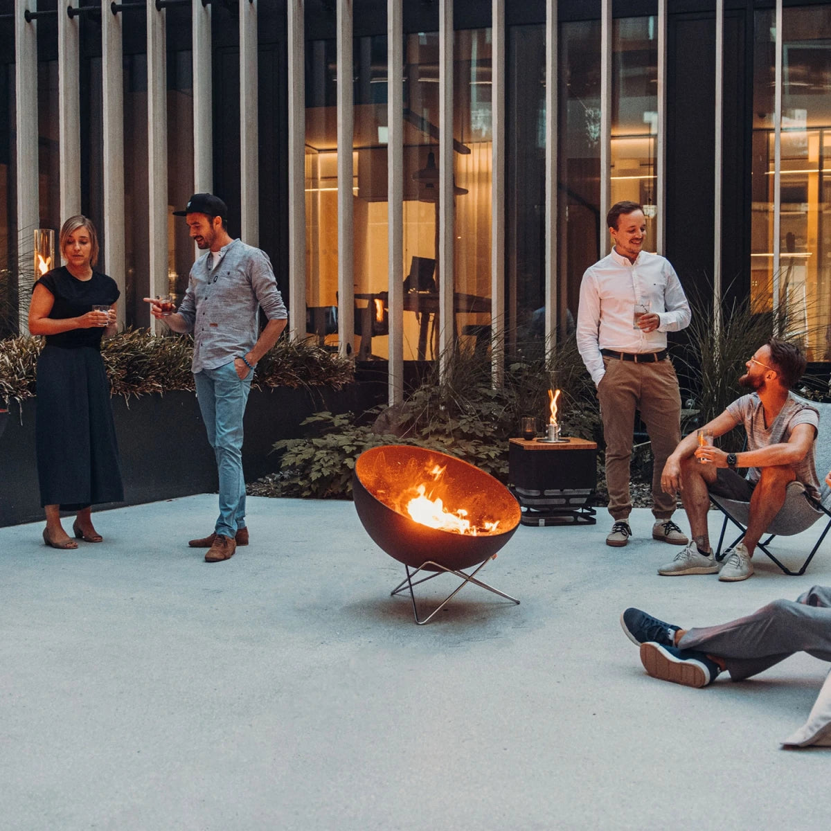 BOWL 70 Fire Bowl with Star Stand - Outdoor Fire Pit - image 8