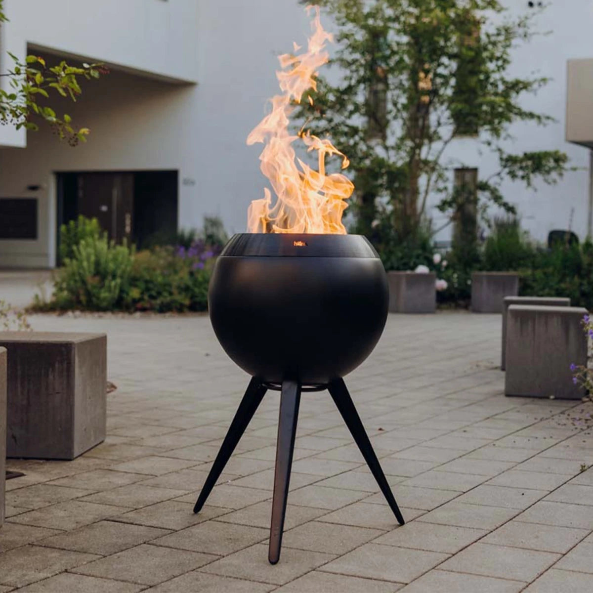 MOON 45 All Black Fire Basket – High Stand Outdoor Fireplace - Smokeless Fire Pit - image 5