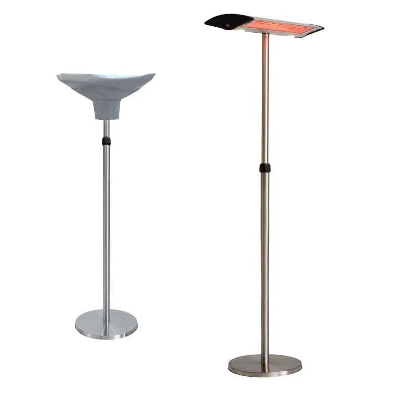 Patio Heater Freestanding 1000-2000 W, Silver - image 3
