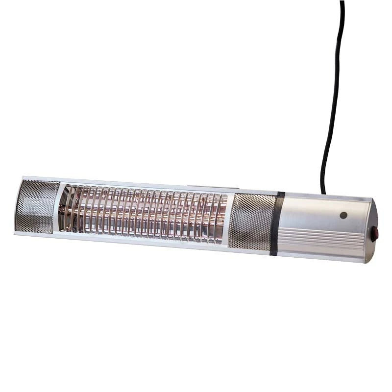 Patio Heater Wall-mounted 500-1000-1500 W, Silver
