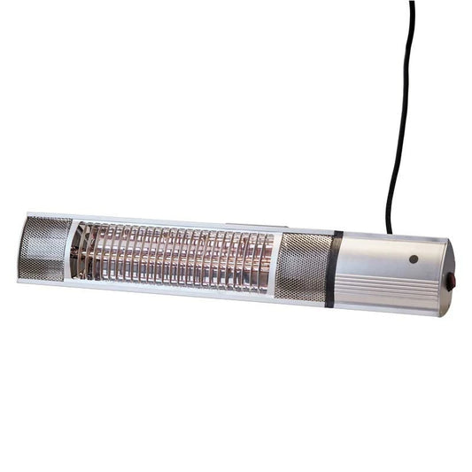 Patio Heater Wall-mounted 500-1000-1500 W, Silver