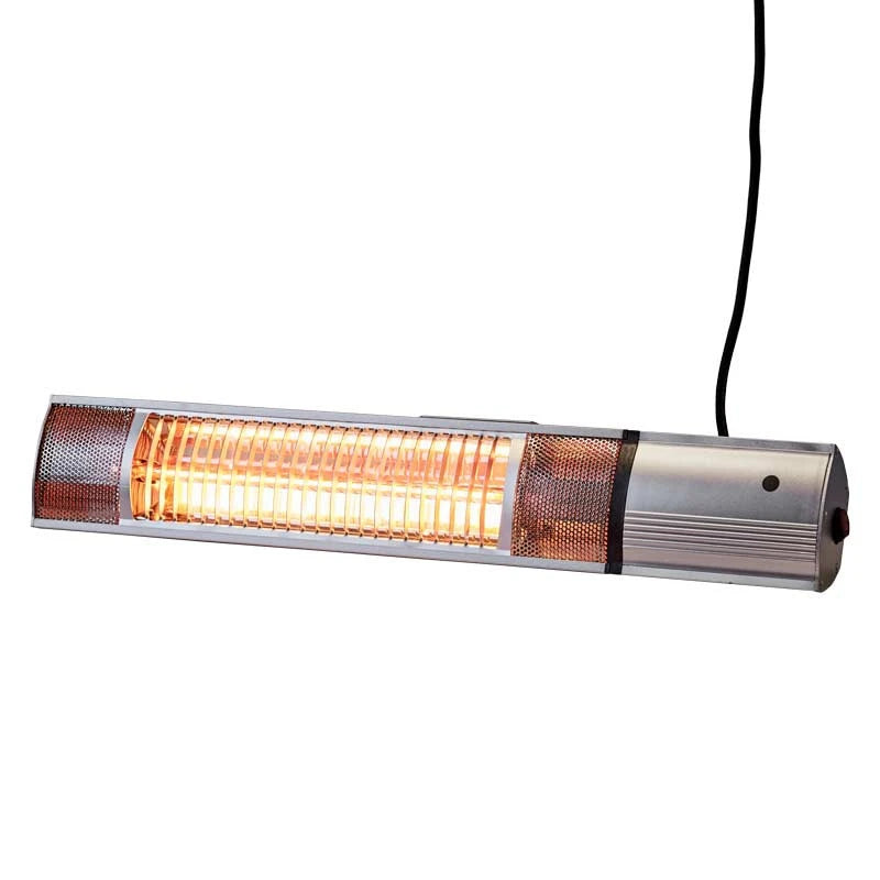 Patio Heater Wall-mounted 500-1000-1500 W, Silver - image 2