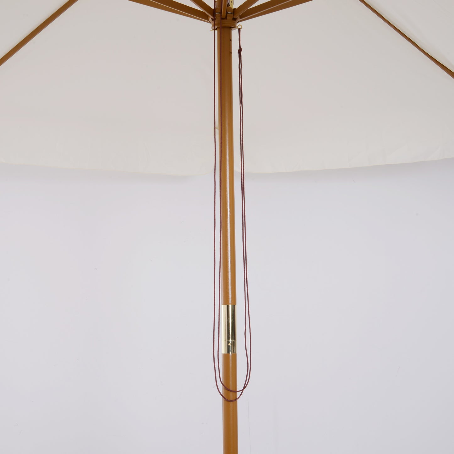 Outsunny 3.3m Elegant Wooden Parasol - Cream