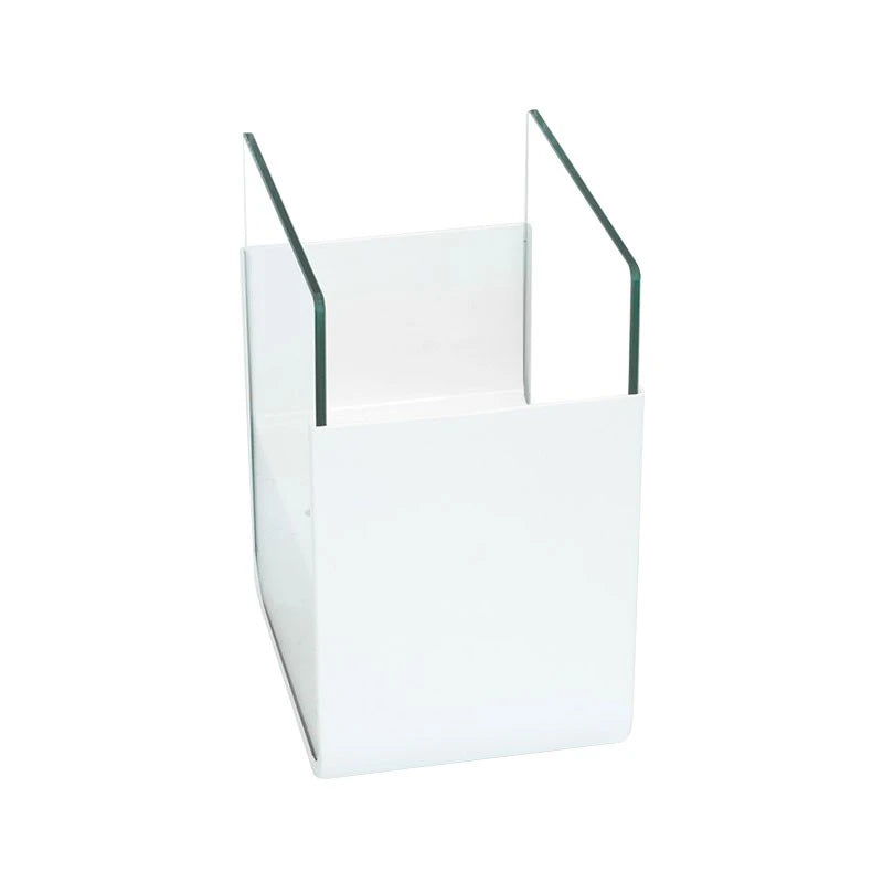 White, Small Bioethanol Fire in Steel Construction - Tabletop Bioethanol Fire - image 3