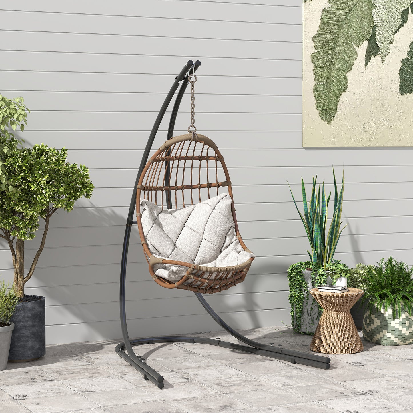 Mediterraneo Hammock Chair Stand Only, Hanging Chair Stand with Extra Large Base