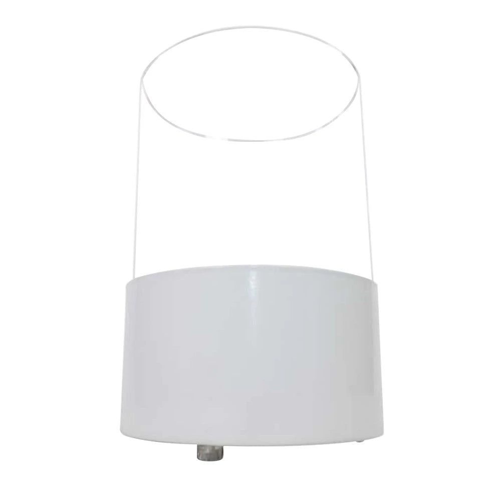 Kennington Round Tabletop Bioethanol Fireplace - White - image 2