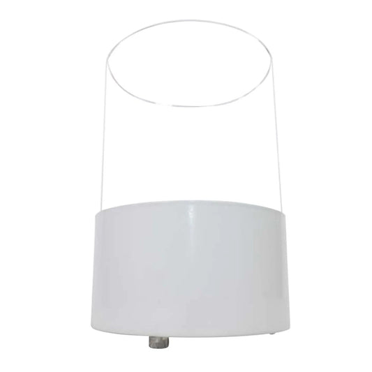 Kennington Round Tabletop Bioethanol Fireplace - White - image 2