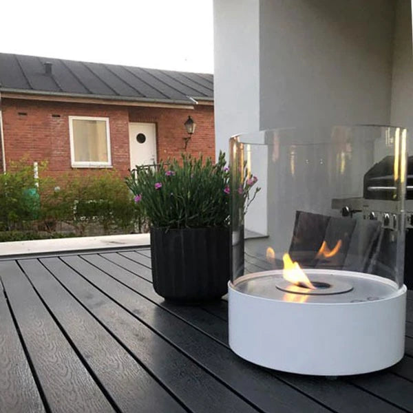 Southwark White - Round Tabletop Bioethanol Fireplace - image 4