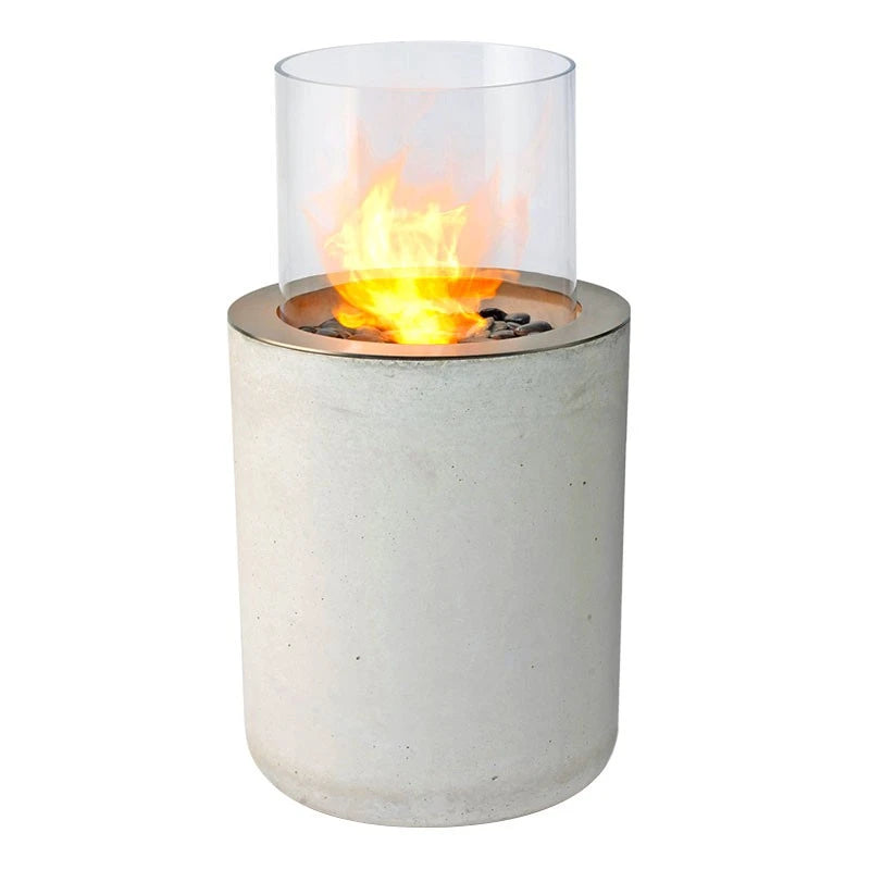 Jar with Concrete Base - Outdoor Bioethanol Fireplace