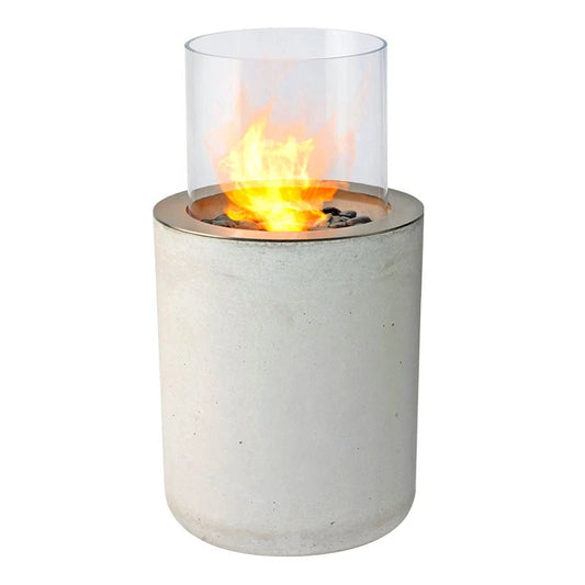 Jar with Concrete Base - Outdoor Bioethanol Fireplace