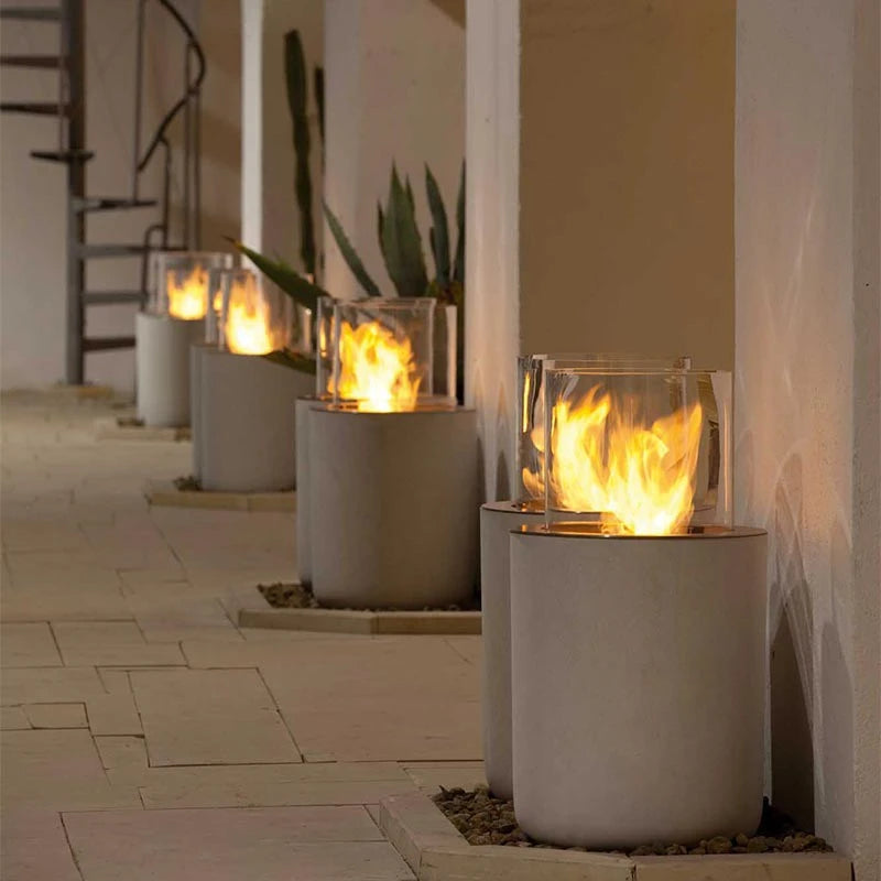 Jar with Concrete Base - Outdoor Bioethanol Fireplace - image 4