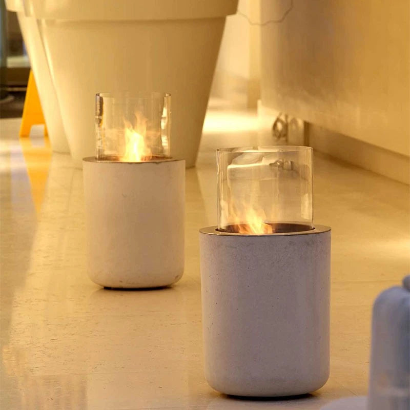 Jar with Concrete Base - Outdoor Bioethanol Fireplace - image 2