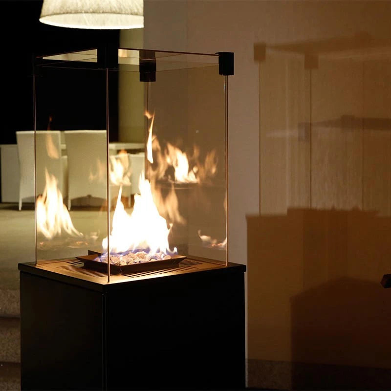 Deluxe Patio Outdoor Gas Fireplace - Black - image 2
