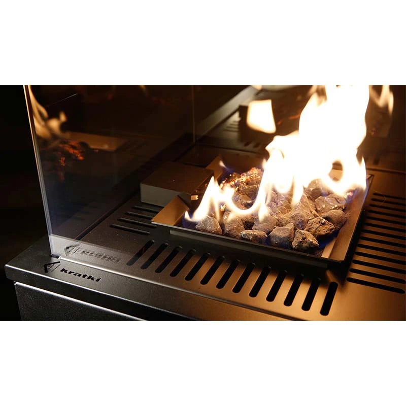 Deluxe Patio Outdoor Gas Fireplace - Black - image 4
