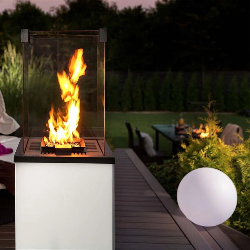Deluxe Patio Remote Controlled Heater - White - Outdoor Gas Patio Heater - image 4