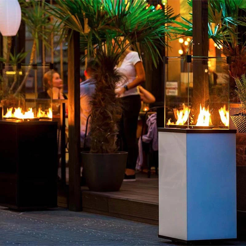 Deluxe Patio Remote Controlled Heater - White - Outdoor Gas Patio Heater - image 2