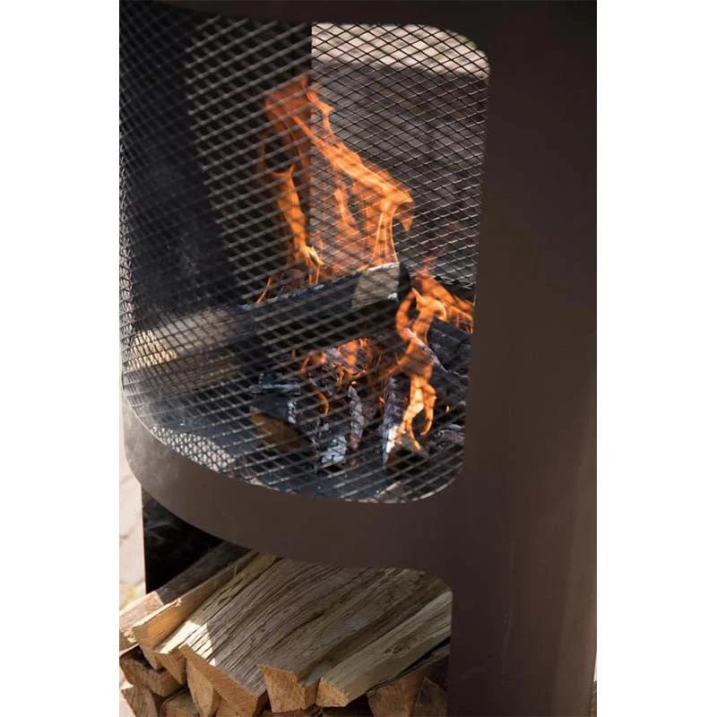 Buffalo Fire Pit with Wood Storage - Outdoor Fire Bowl - image 4