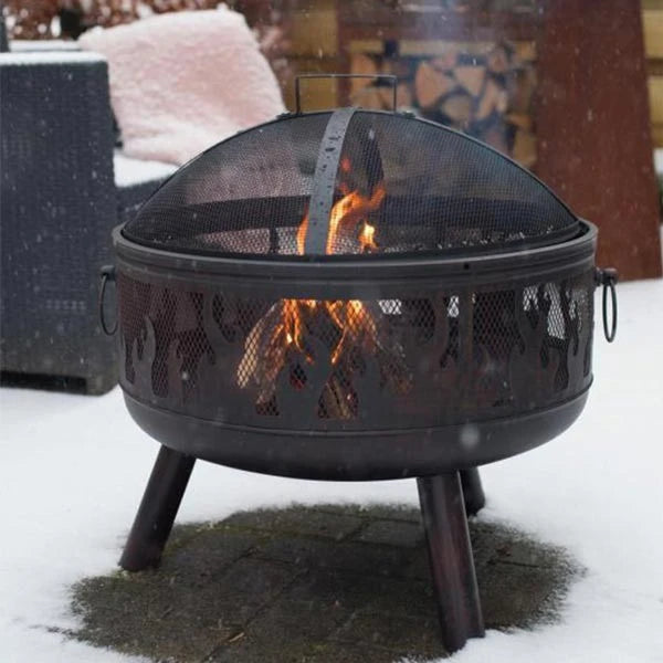 Fire Pit with Grill and Mesh - image 5